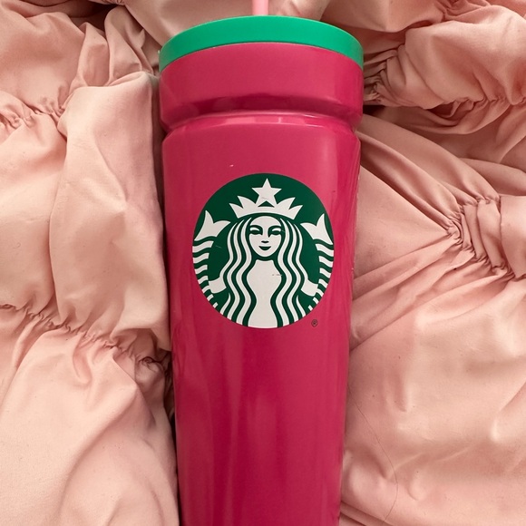 Starbucks Pink and Teal Tumbler - Picture 1 of 6